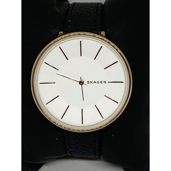Skagen Karolina SKW2688 Women Black Leather Analog Dial Quartz Wrist Watch JK580 main image 4